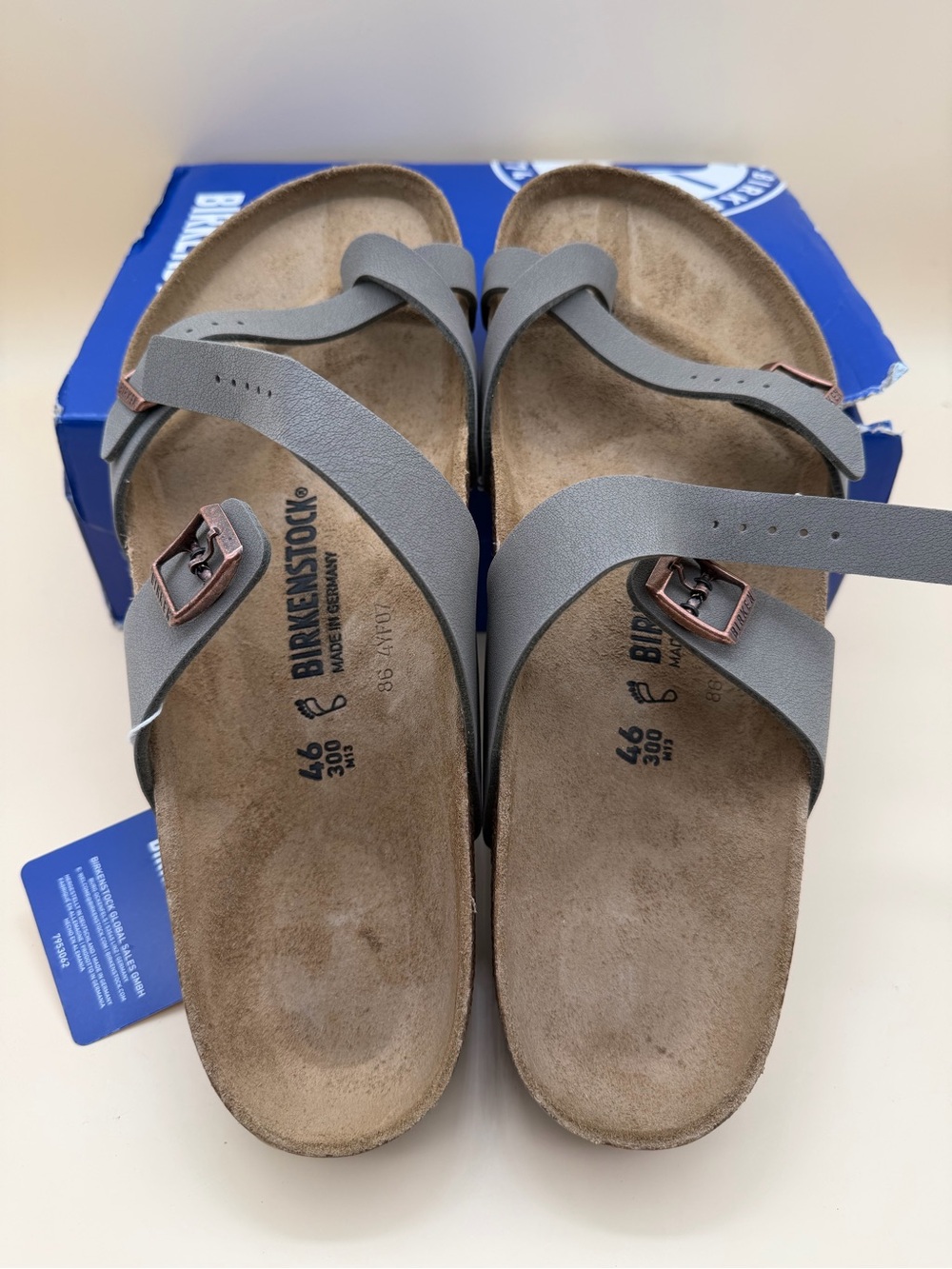 Birkenstock Mayari Stone Regular Fit EU46 Men’s 13 brand new with box